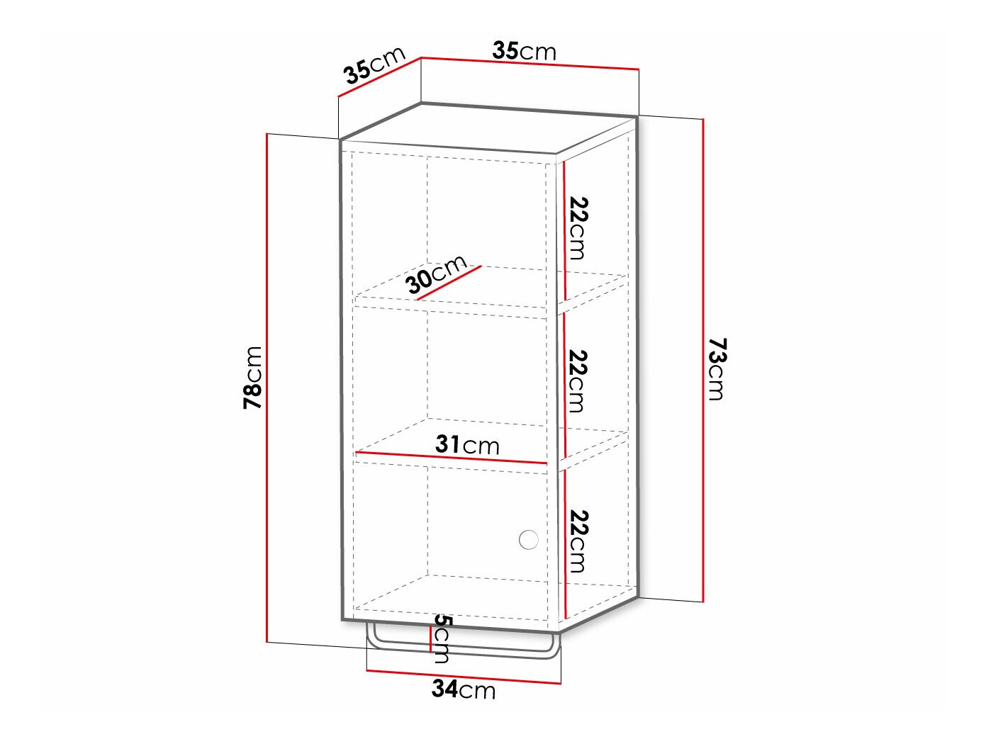 Stenska kopalniška omarica Mircalu 102 (Siva)