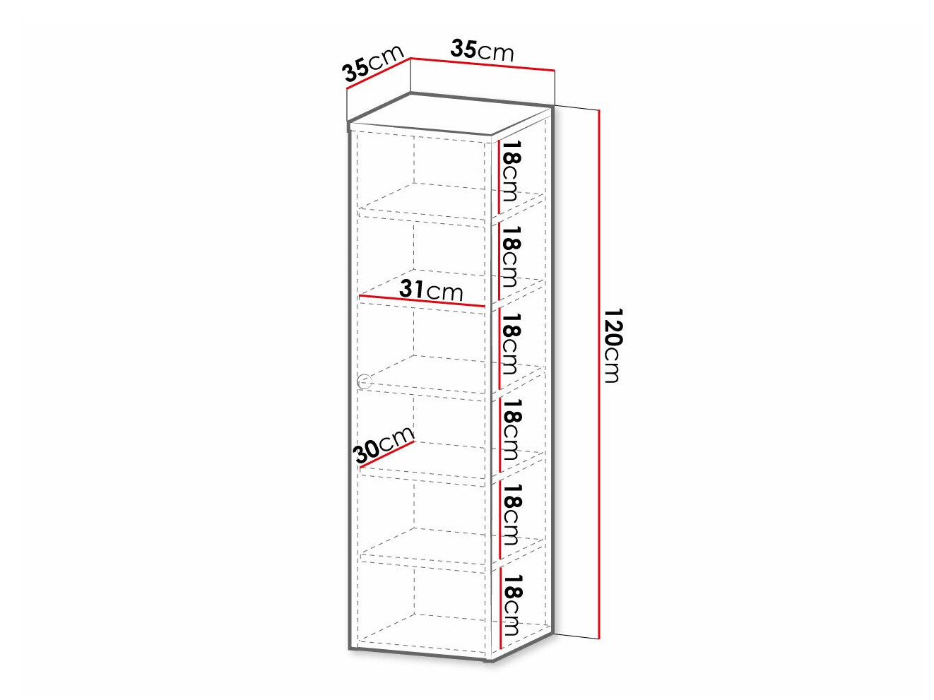 Stenska kopalniška omarica Violitas (Bela)