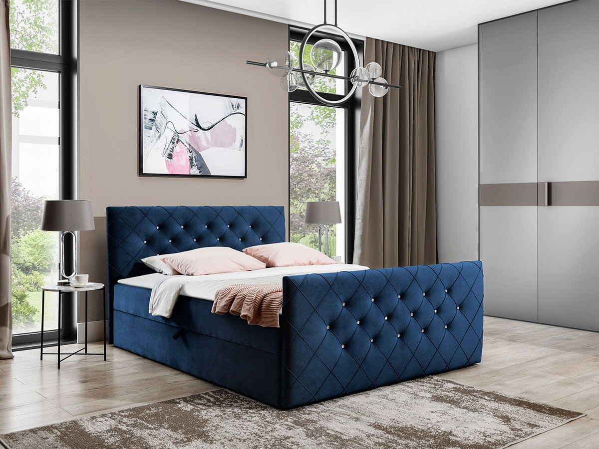 Boxspring postelja Carmen (Amor Velvet 4313)