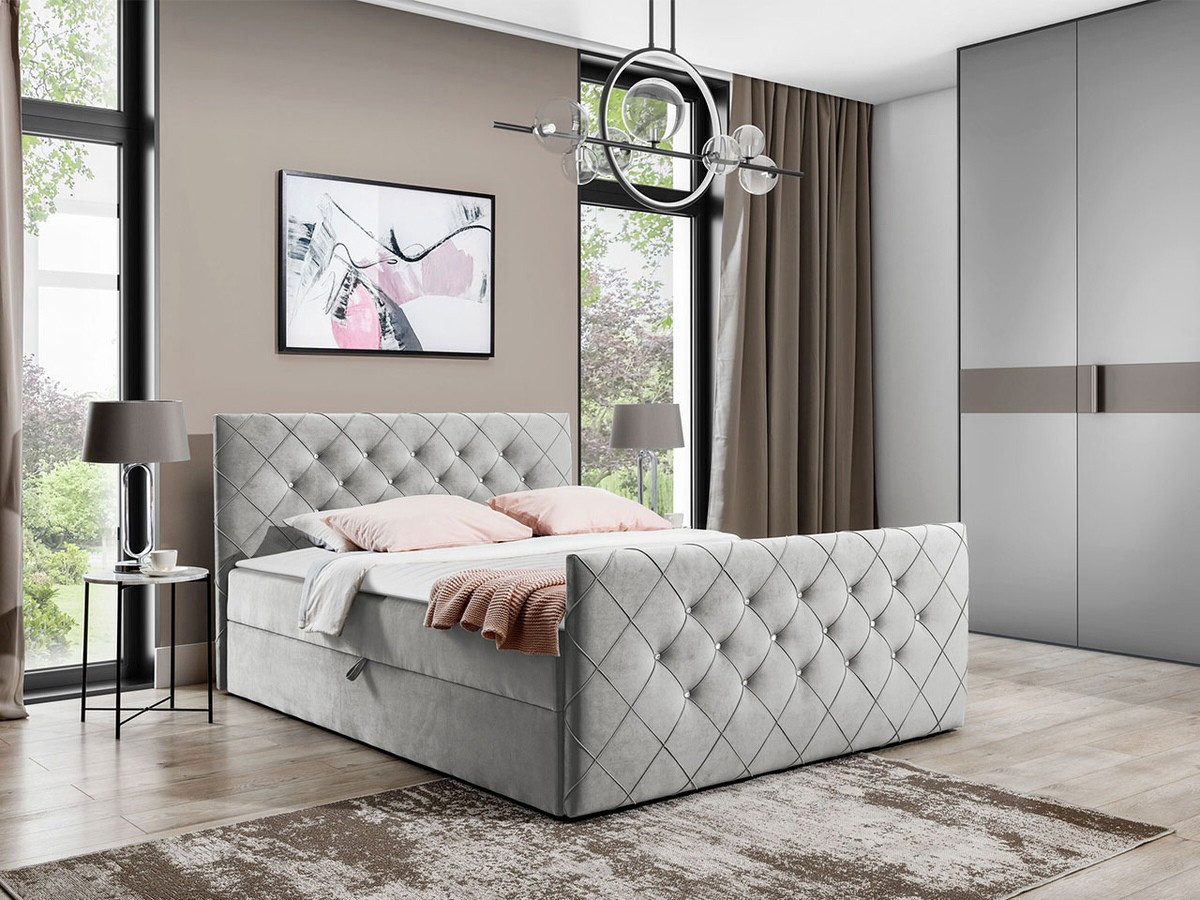Boxspring postelja Carmen (Amor Velvet 4318)