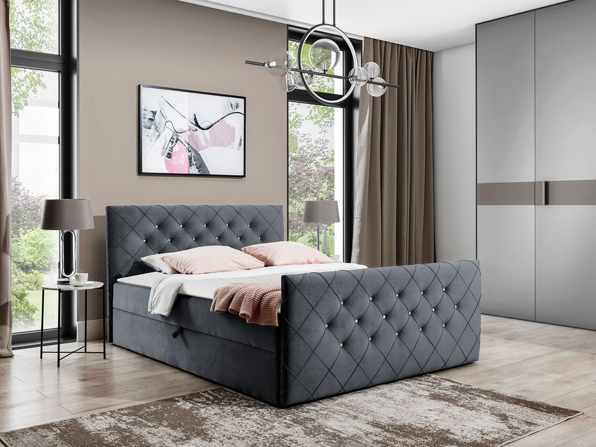 Boxspring postelja Carmen (Amor Velvet 4321)