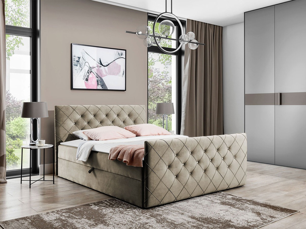 Boxspring postelja Carmen (Magic Velvet 2208)