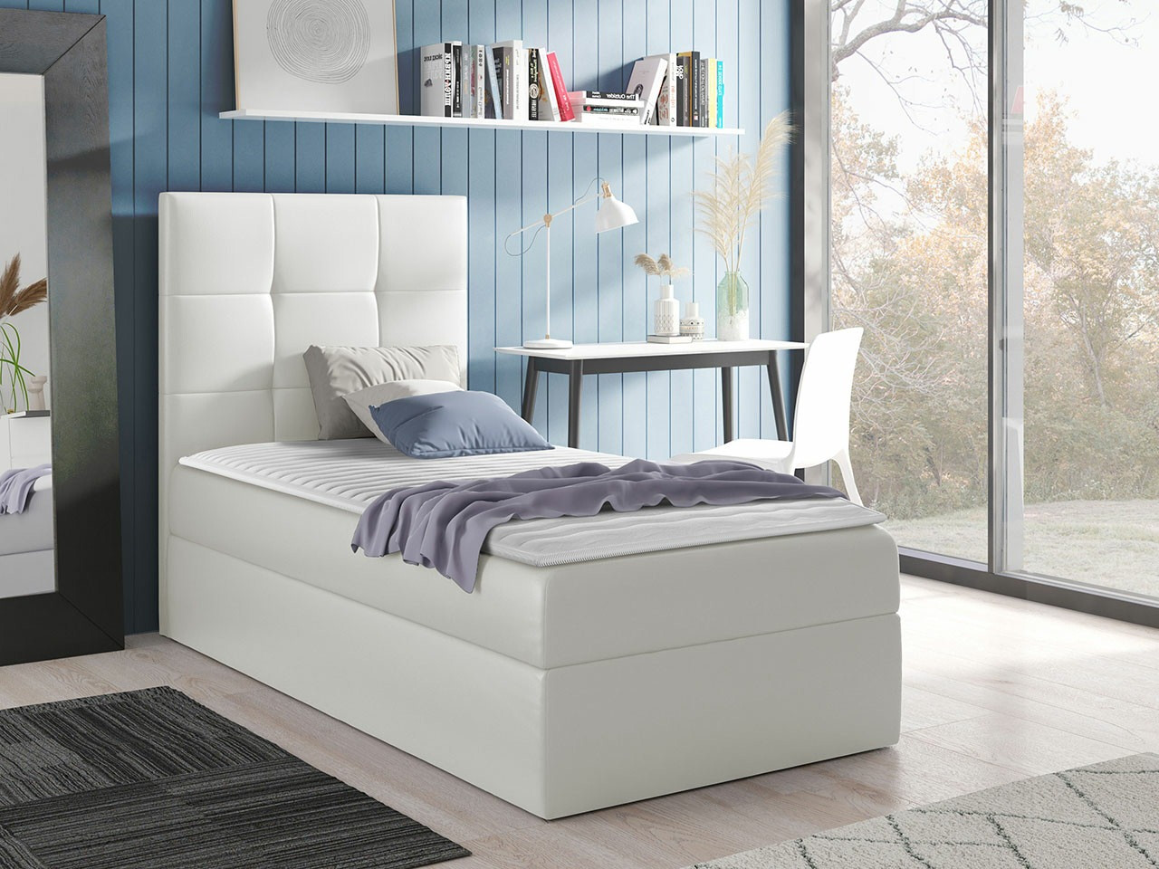 Boxspring postelja Nomen (Soft 017)