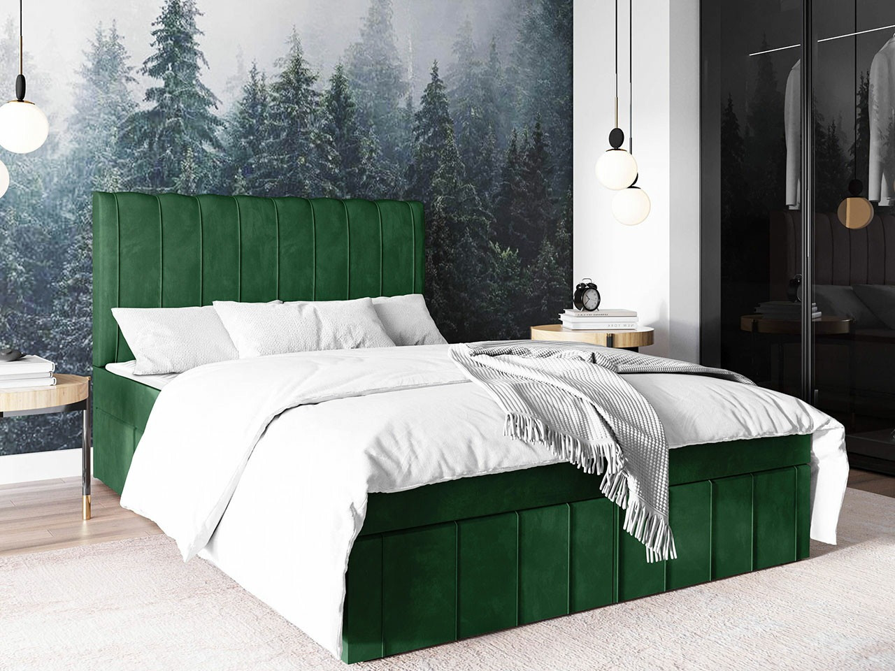 Boxspring postelja Stamford 106 (Manila 35)