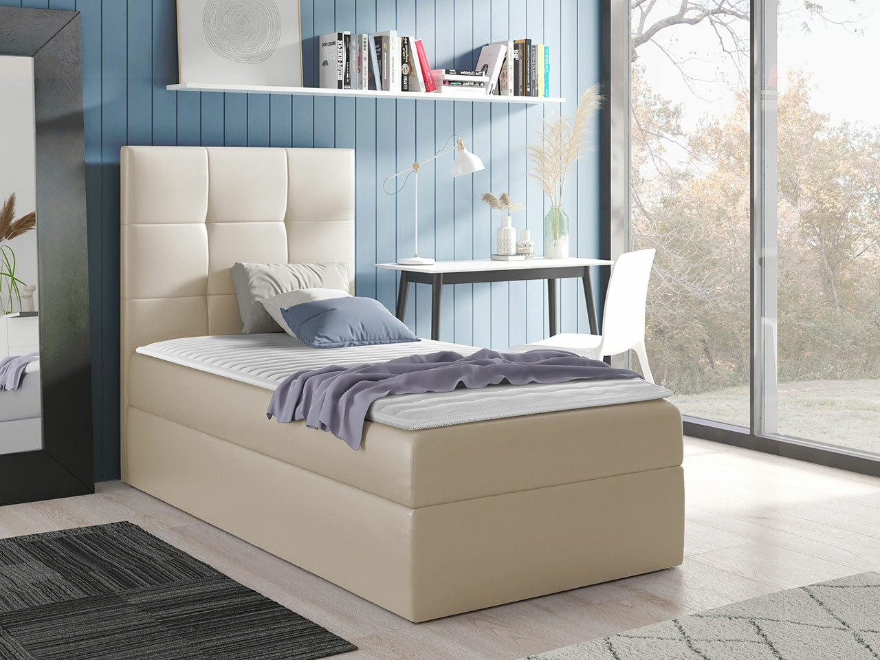 Boxspring postelja Nomen (Soft 033)