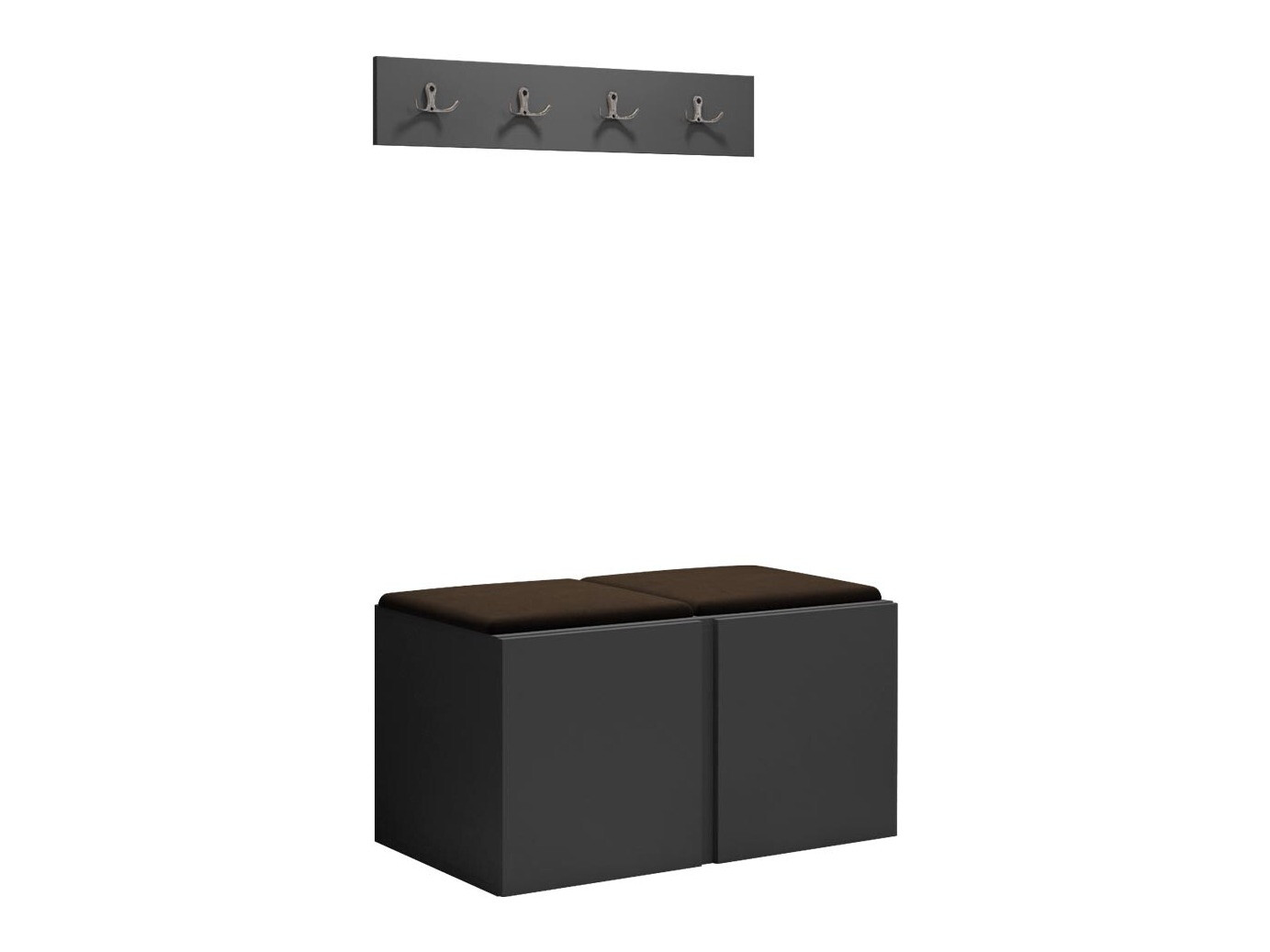 Komplet za predsobo Hartford 275 (Grafit)