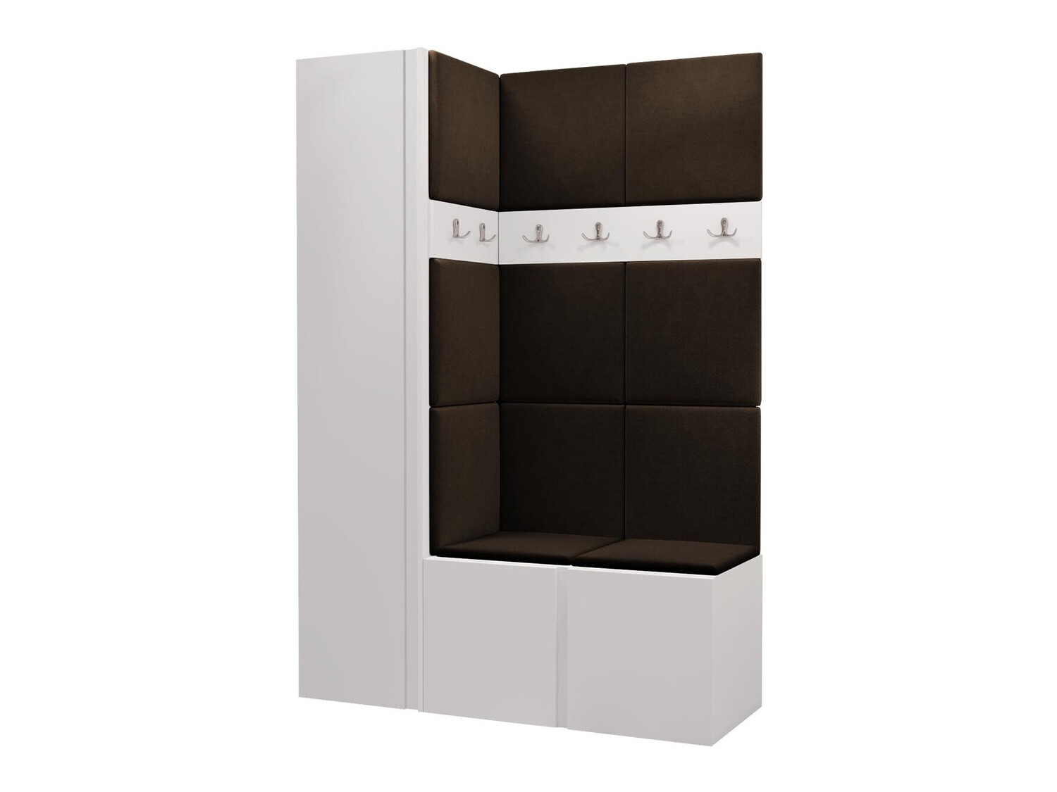 Komplet za predsobo Hartford 471 (Bela)