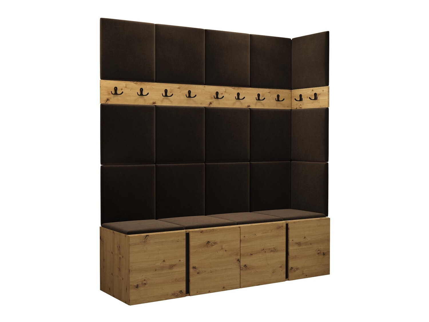 Komplet za predsobo Pinis II (Artisan hrast)