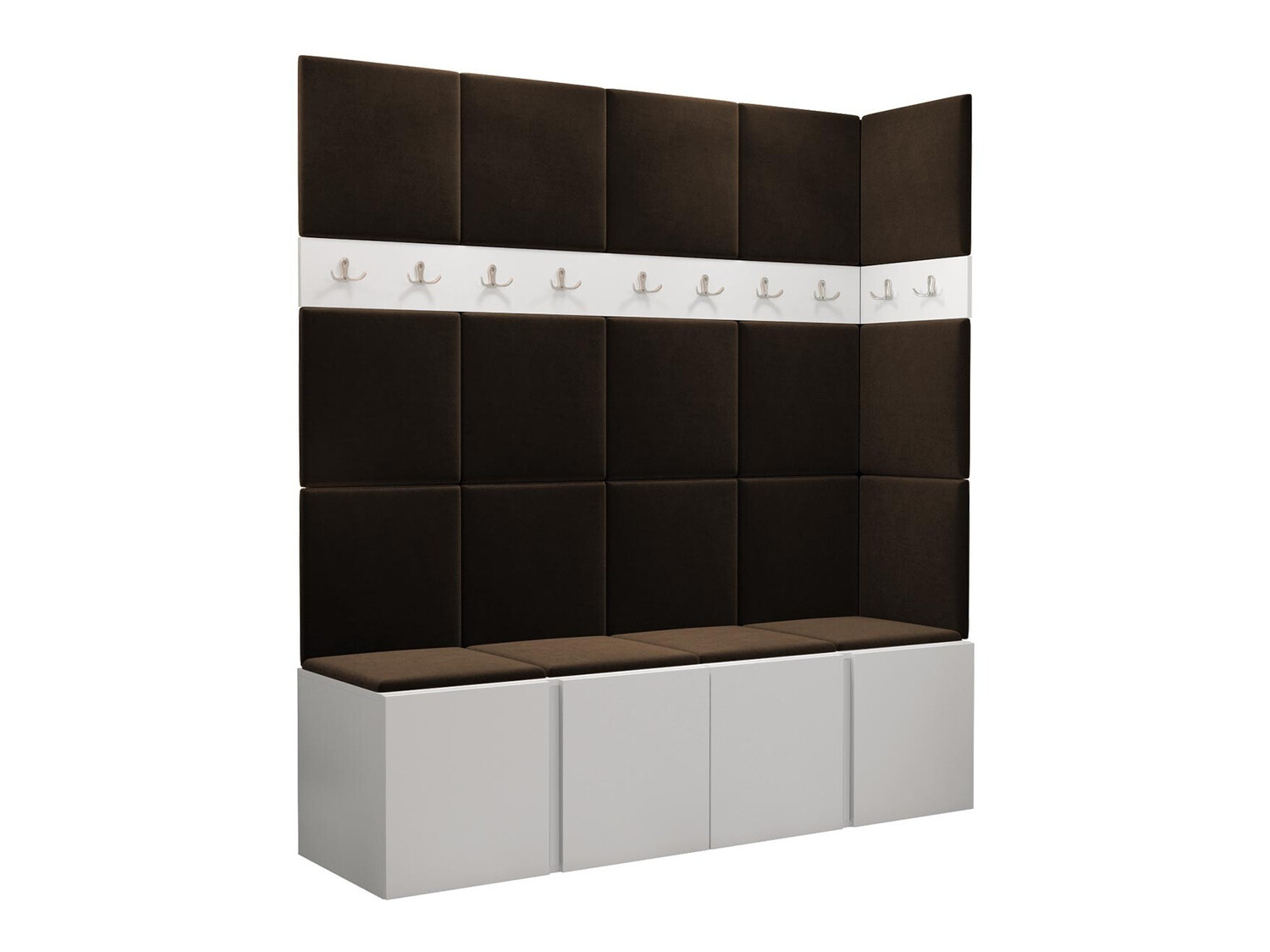 Komplet za predsobo Pinis II (Bela)