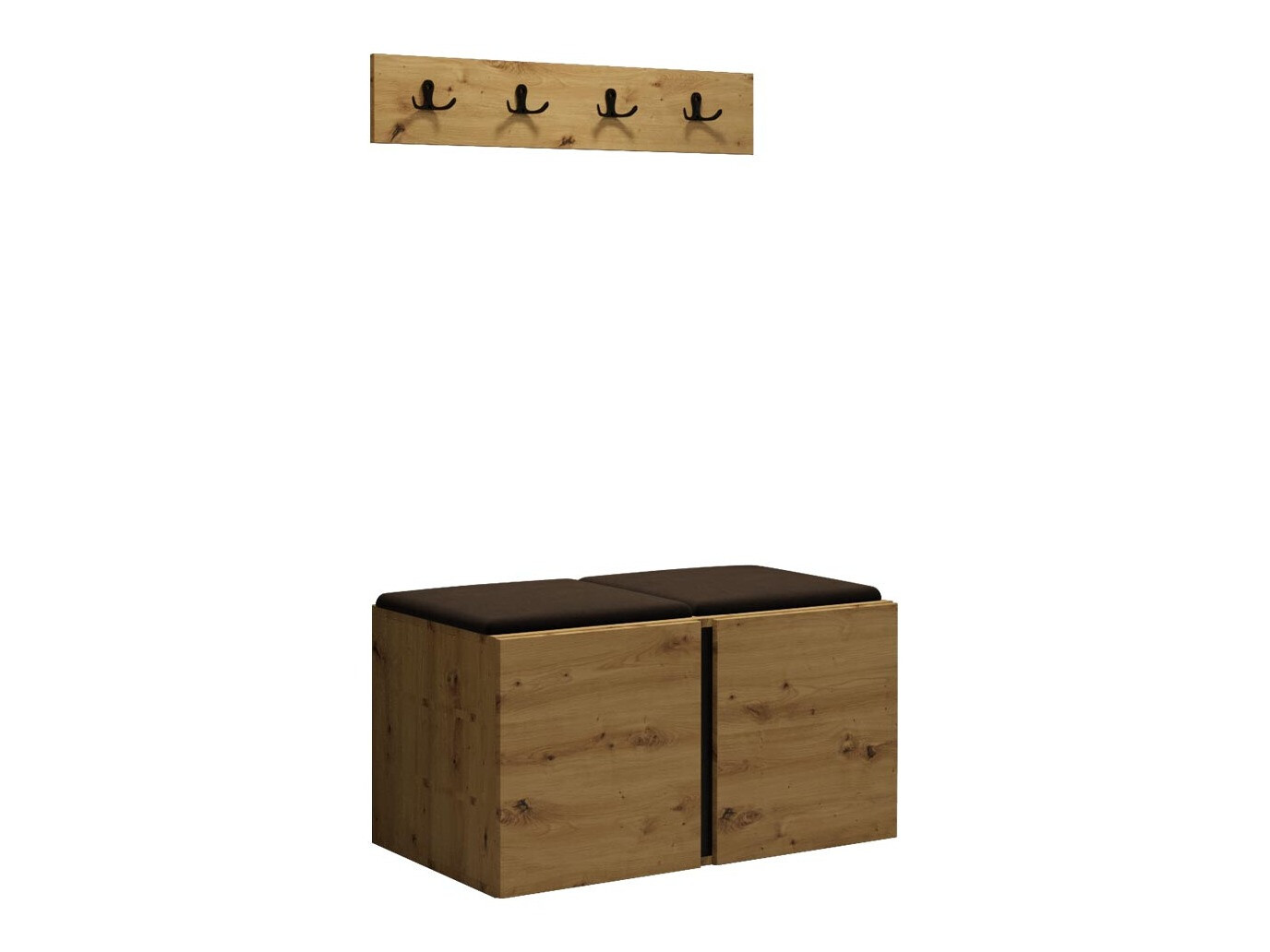 Komplet za predsobo Pinis VI (Artisan hrast)