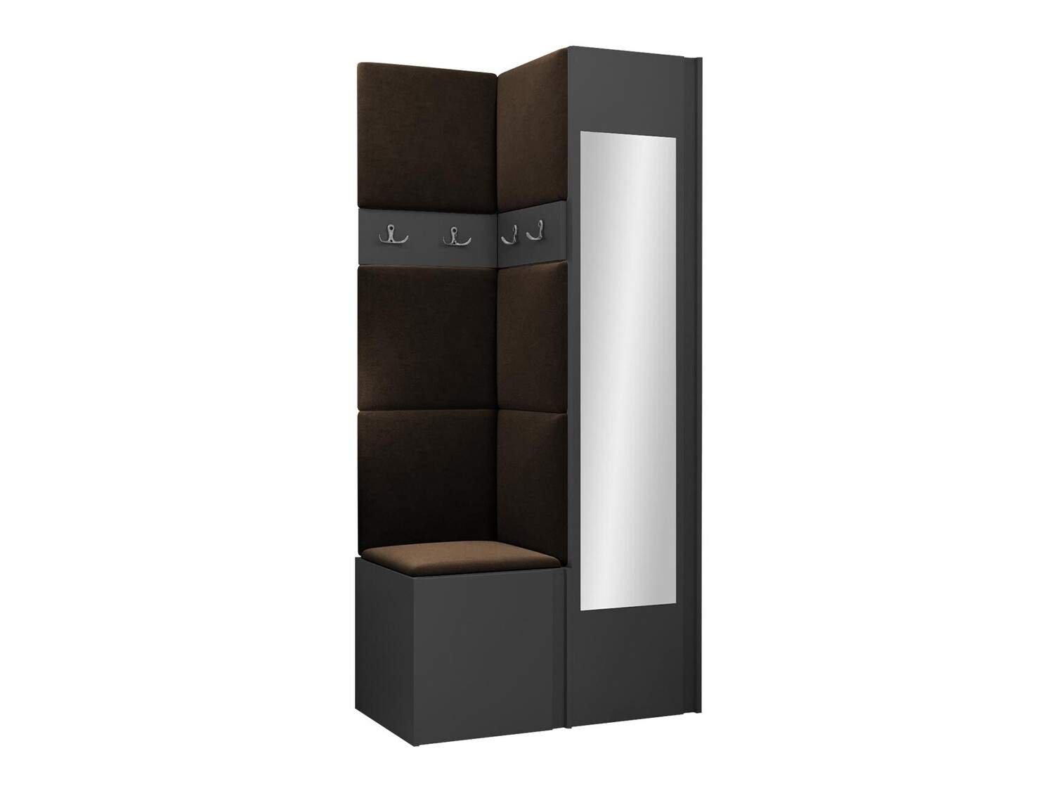 Komplet za predsobo Hartford 354 (Grafit)