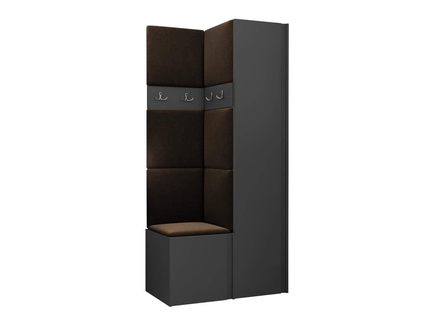 Komplet za predsobo Pinis XXIV (Grafit)