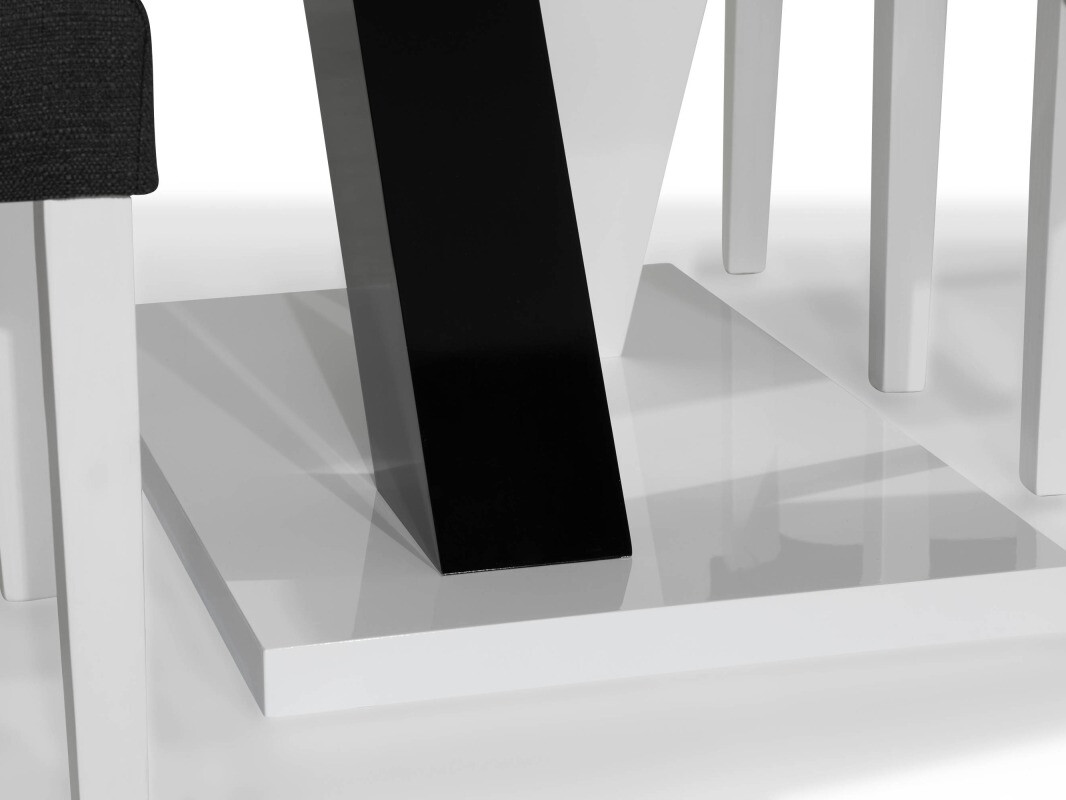 Jedilniški komplet Scandinavian Choice 687 (Temno siva + Bela)