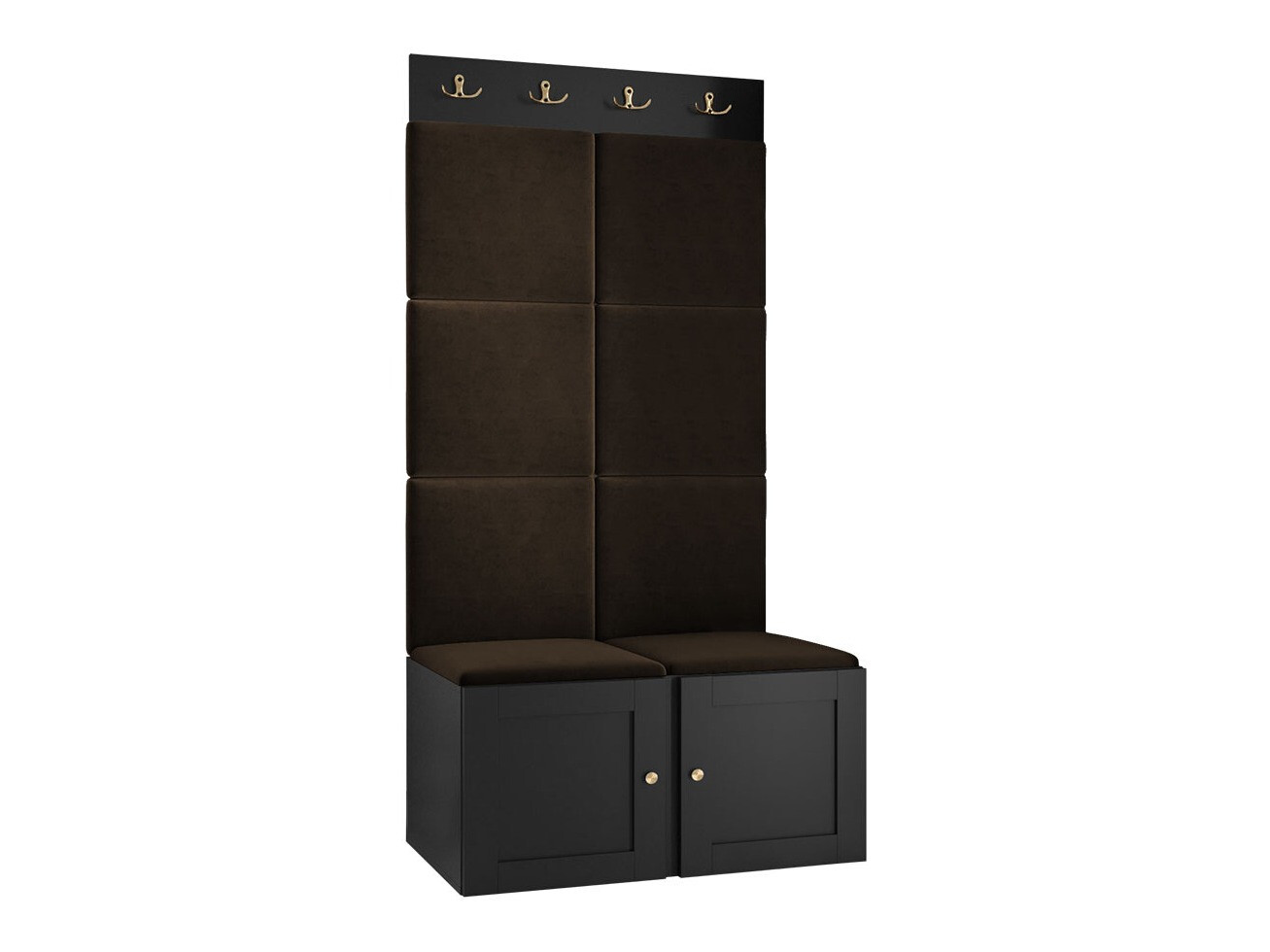 Komplet za predsobo Hartford 375 (Črna)