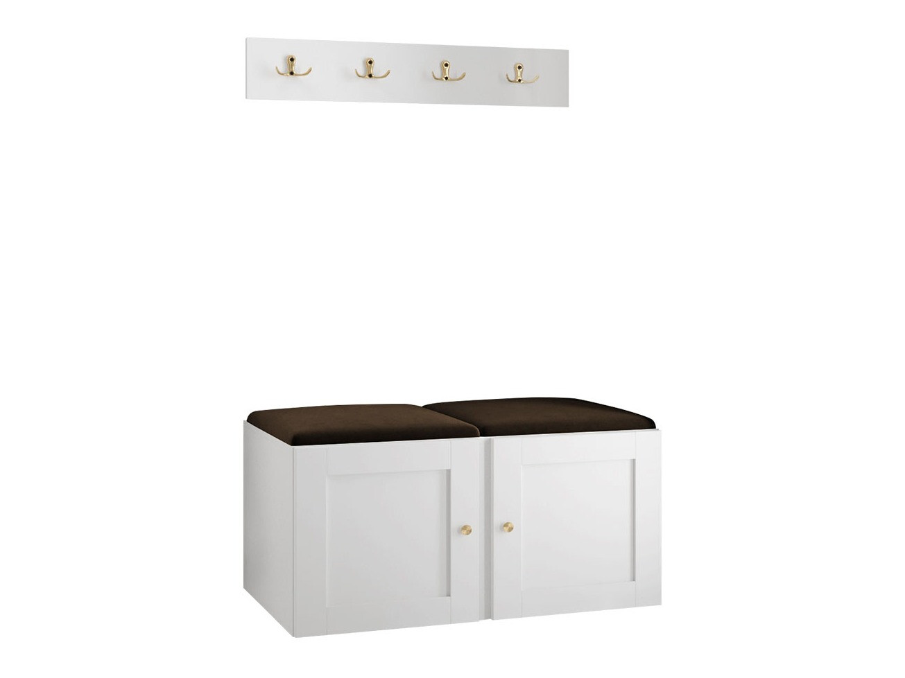 Komplet za predsobo Hartford 376 (Bela)