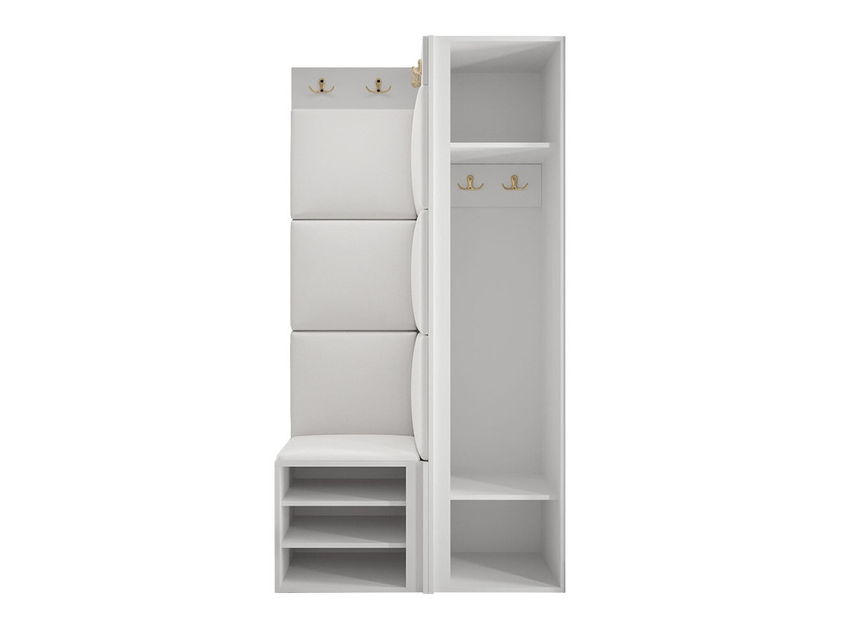 Komplet za predsobo Hartford 381 (Bela)