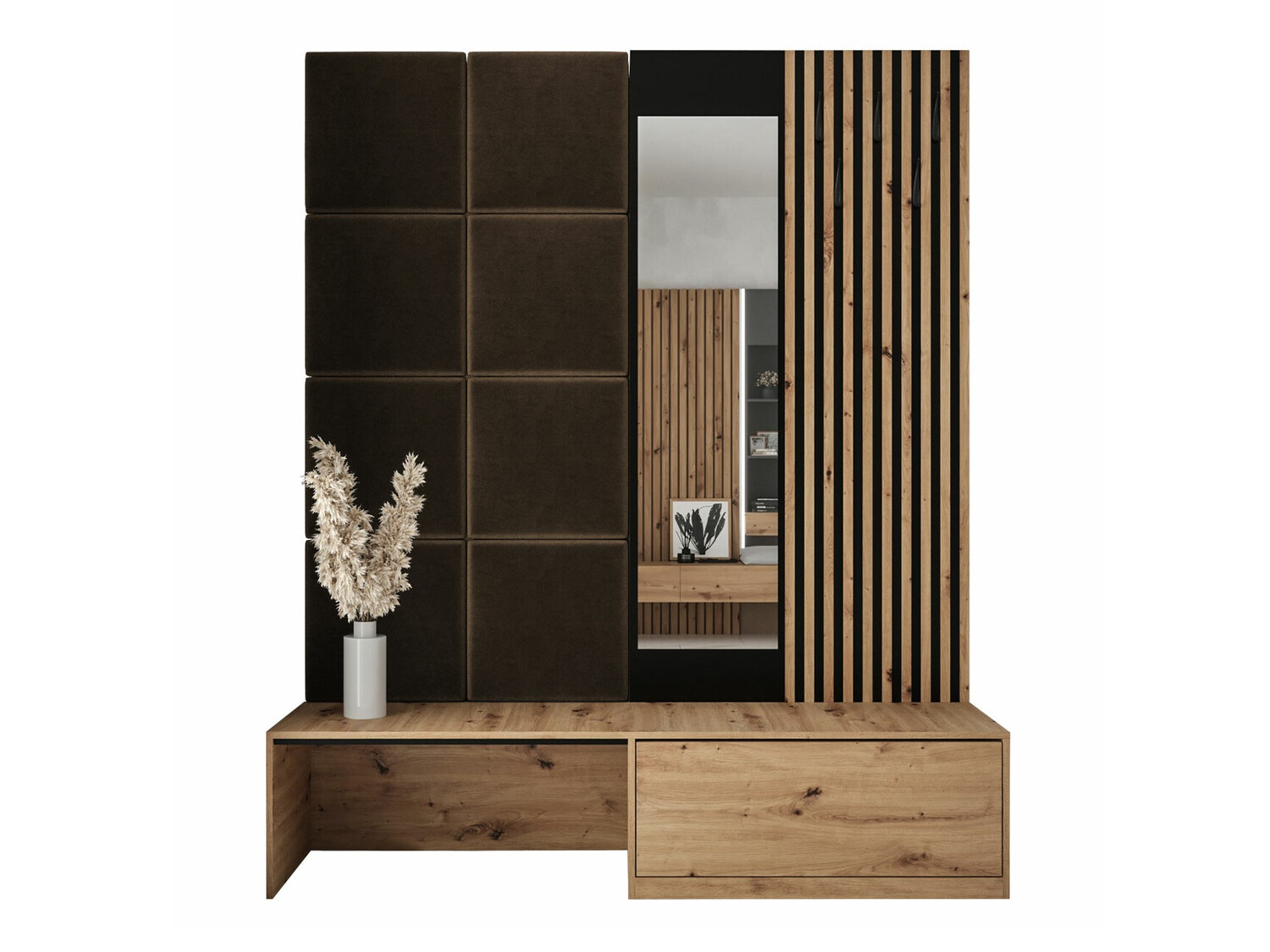 Komplet za predsobo Hartford 322 (Artisan hrast + Manila 04)