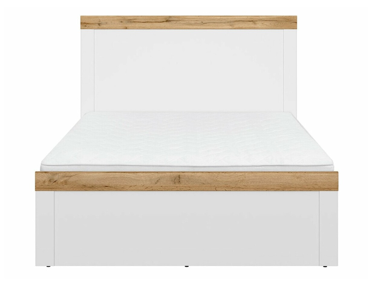 Postelja Sonsoru 115 (Bela + Sijaj bela + Wotan hrast)