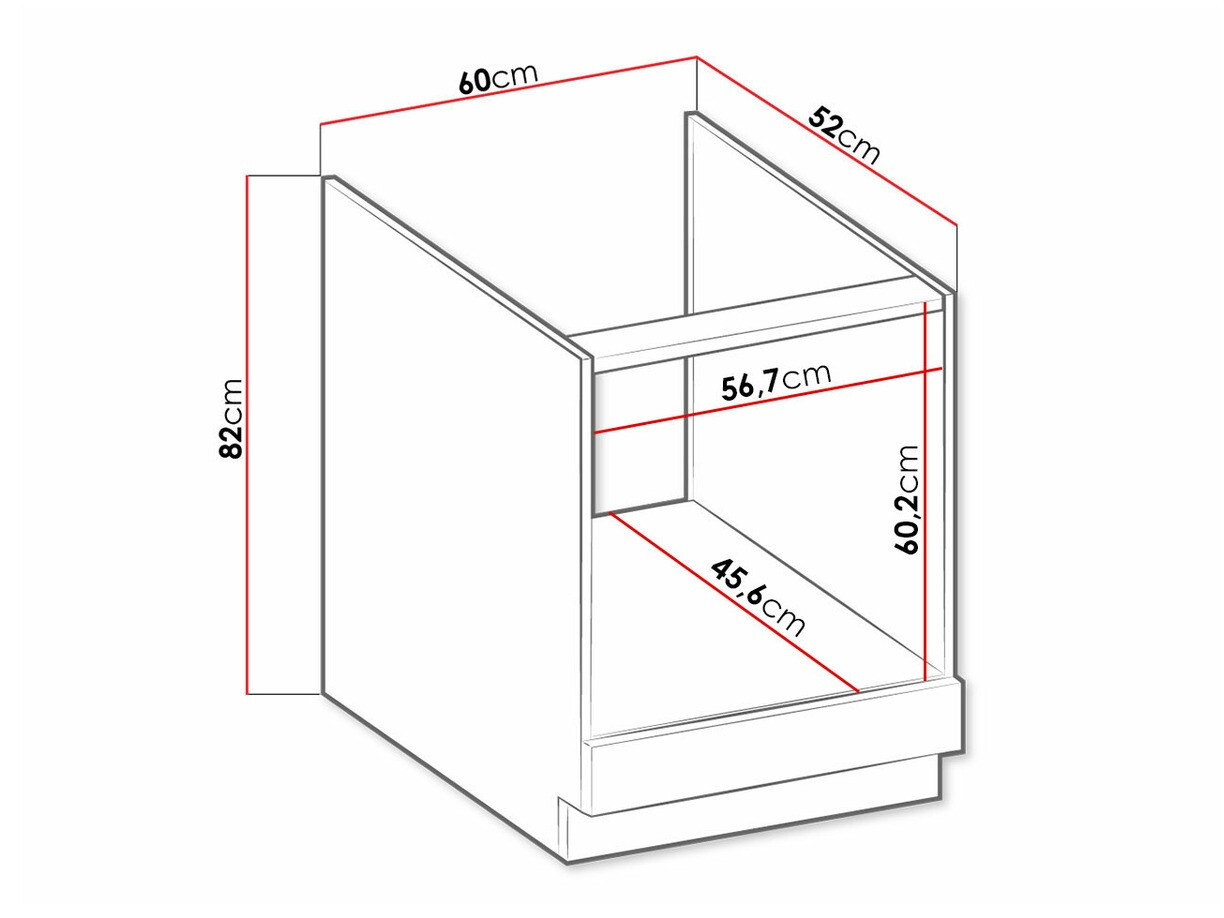 Modularna omarica za vgradne aparate Retro White 109