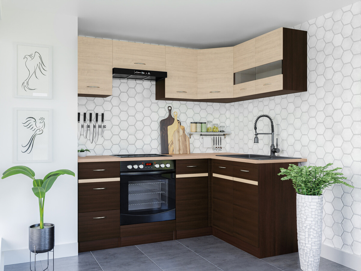 Modularni kuhinjski komplet Eli Dark 115