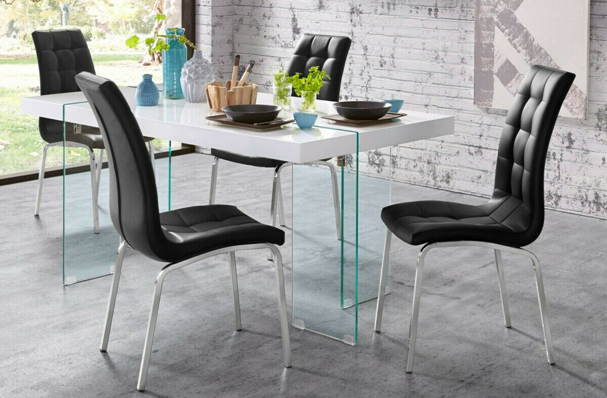 Jedilniški komplet Denton 1110 (Črna)