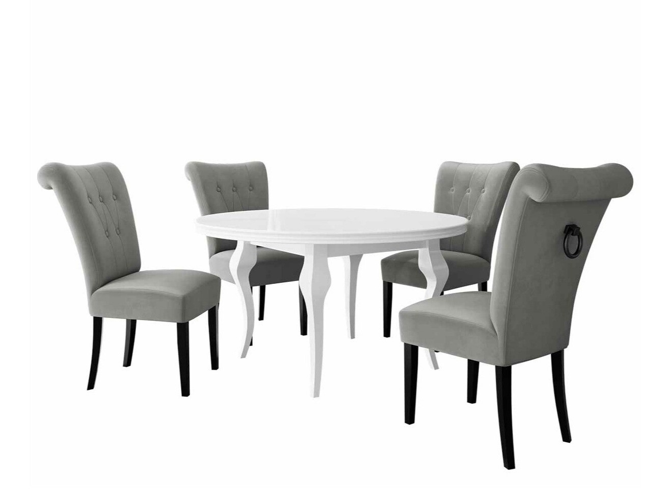 Jedilniški komplet Racine 142 (Črna)