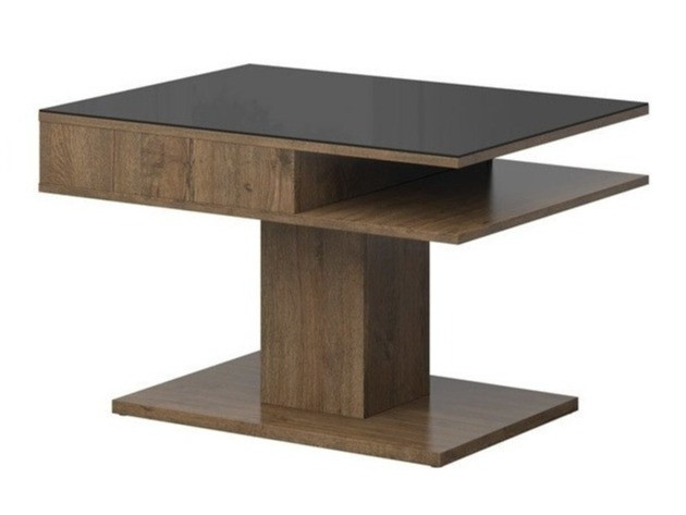 Klubska mizica Boston 208 (April hrast + Črna)