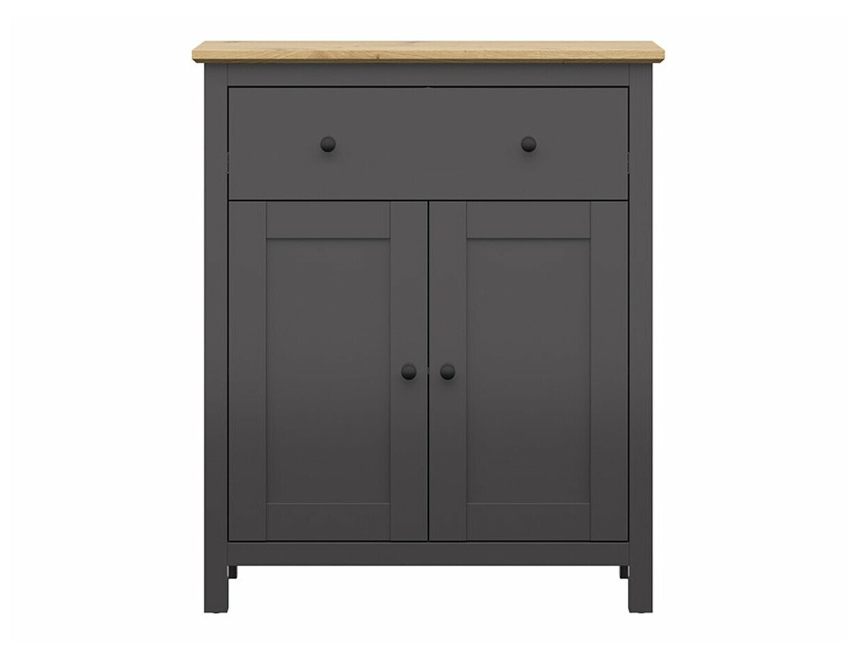 Komoda Sordoro 126 (Grafit + Artisan hrast)