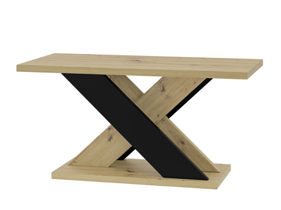 Klubska mizica Goodyear 116 (Artisan hrast + Črna)