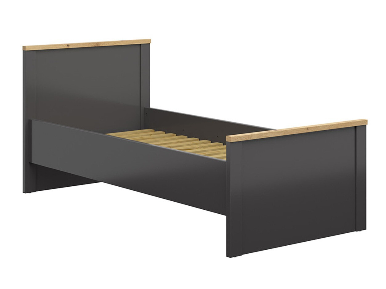 Postelja Sordoro 132 (Grafit + Artisan hrast)