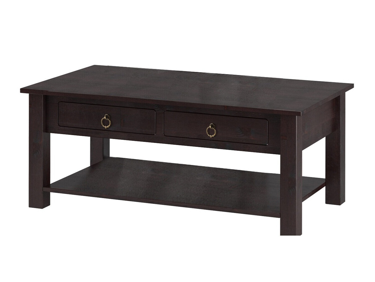 Klubska mizica Denton 120 (Temno rjava)