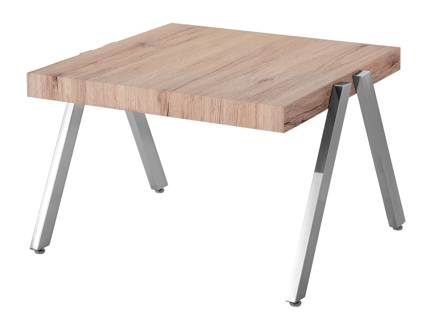 Klubska mizica Denton 528 (Siva + Hrast)