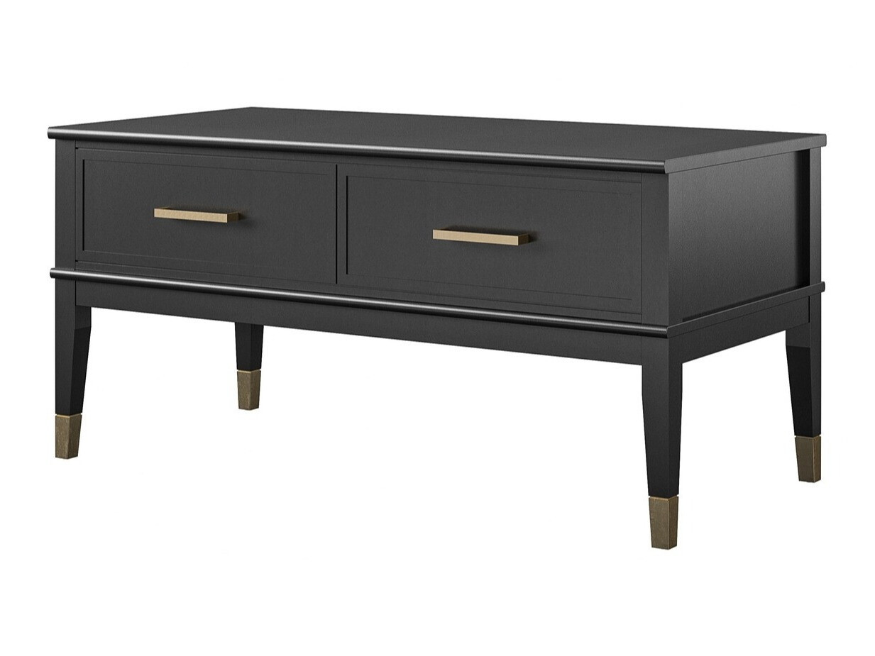 Raztegljiva klubska mizica CosmoLiving by Cosmopolitan Belromu 105 (Črna)