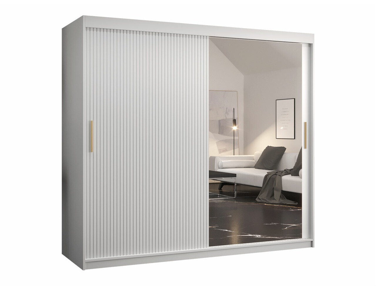 Garderobna omara Hartford 403 (Bela)