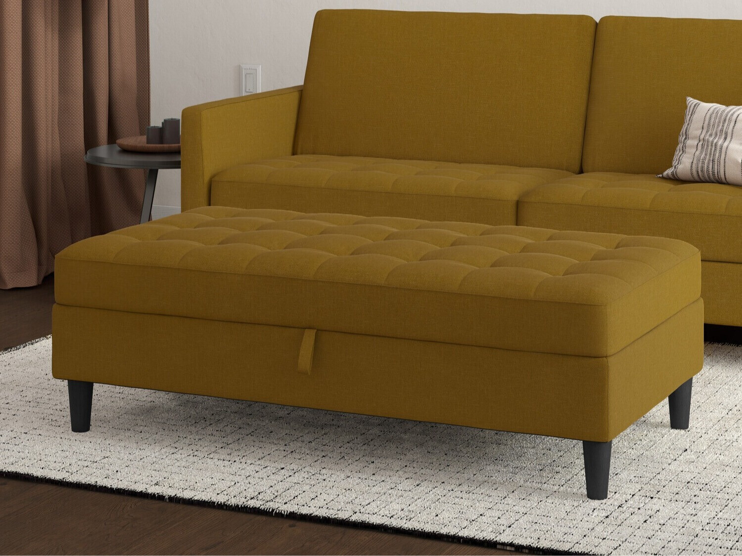 Klop z oblazinjenjem Tulsa 545 (Temno rumena)