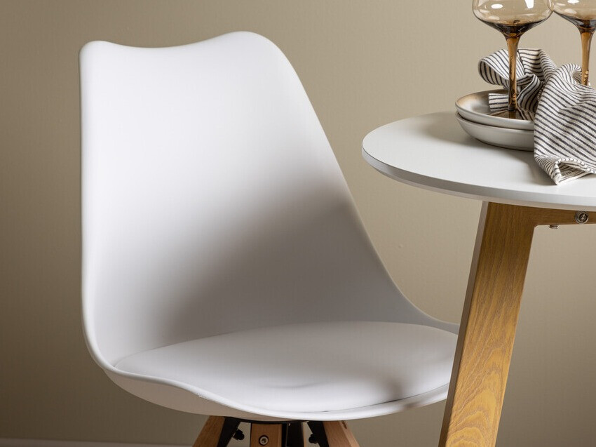 Jedilniški komplet Dallas 3781 (Bela + Svetlo rjava)