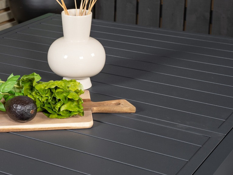 Komplet mize in stolov Dallas 3783 (Siva + Črna)