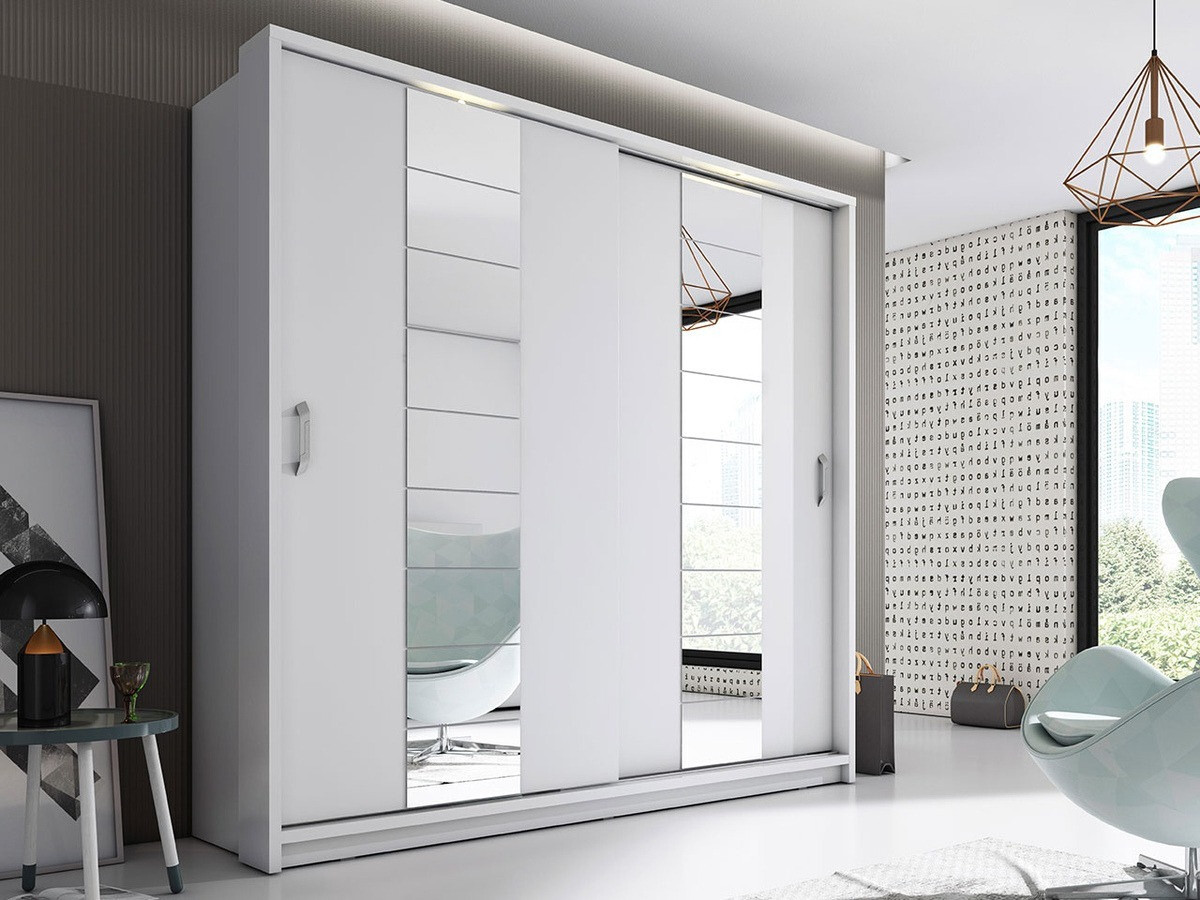 Garderobna omara Fresno 105 (Bela)