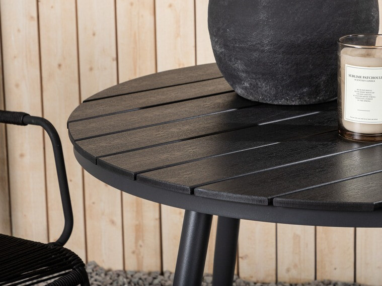 Komplet mize in stolov Dallas 3784 (Črna)