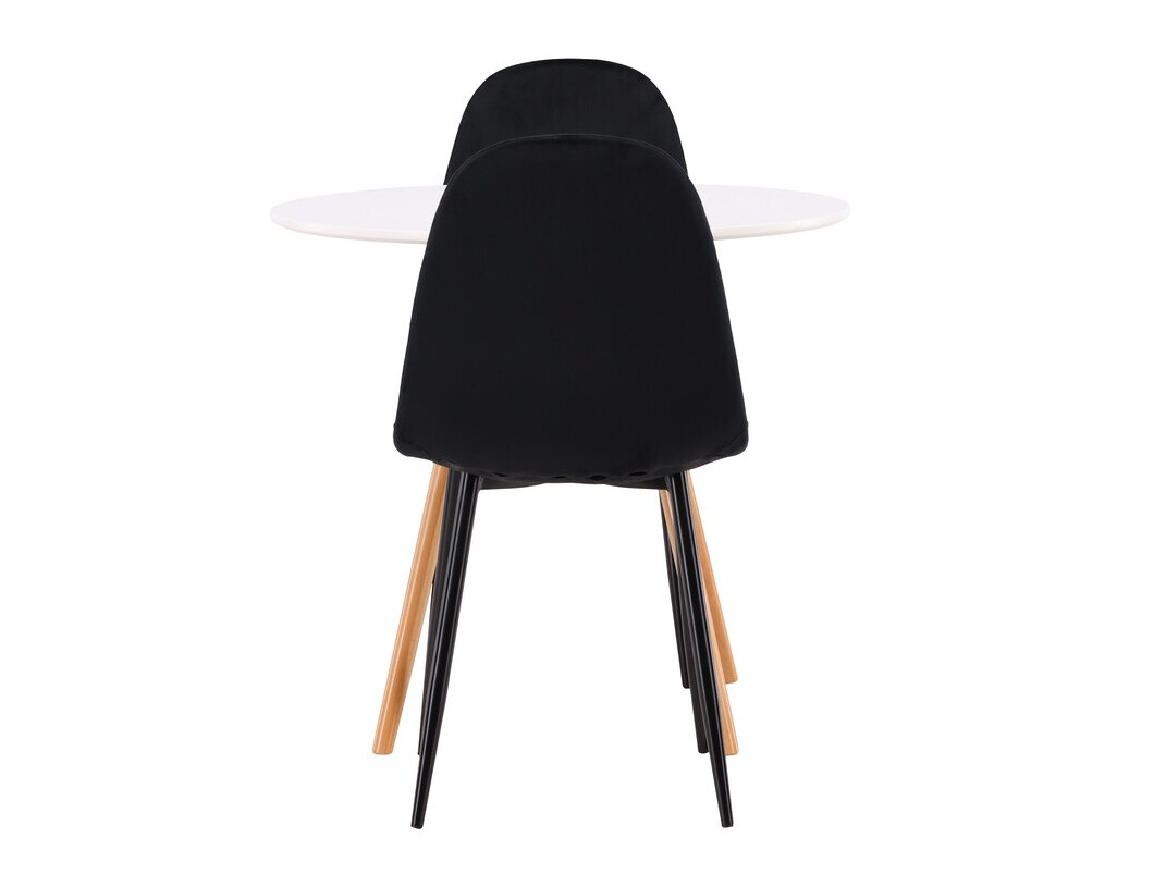 Jedilniški komplet Dallas 3790 (Črna + Aksominė Črna)