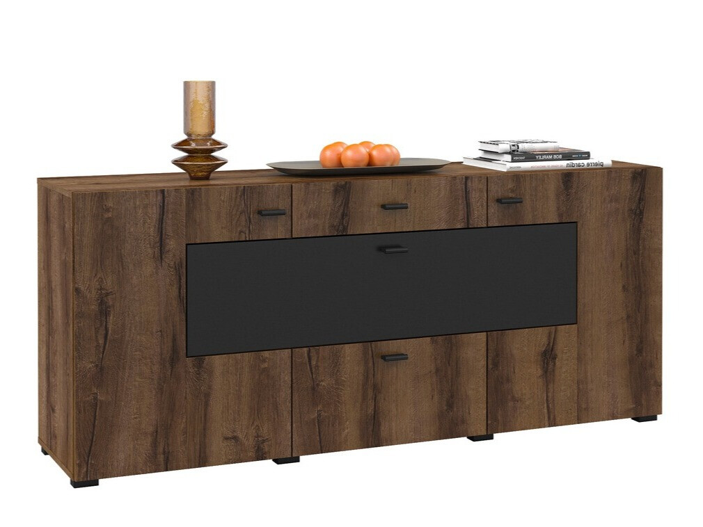 Komoda Mondalo 104 (Monastery hrast + Mat črna)