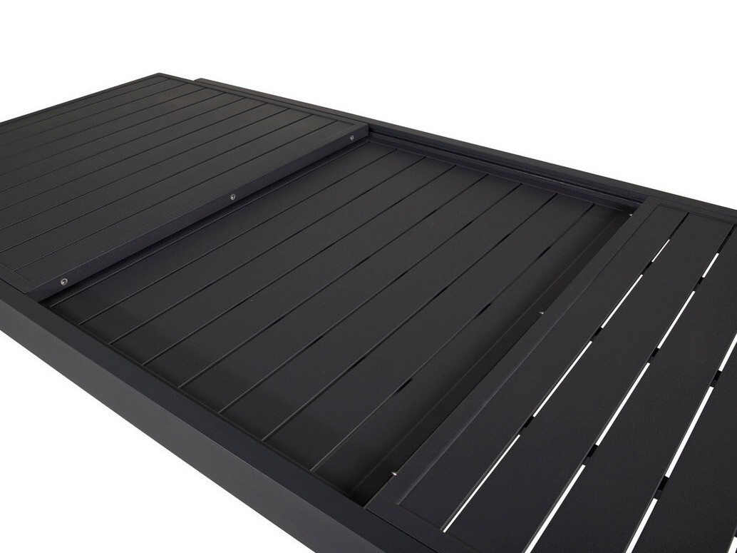 Komplet mize in stolov Dallas 3783 (Siva + Črna)