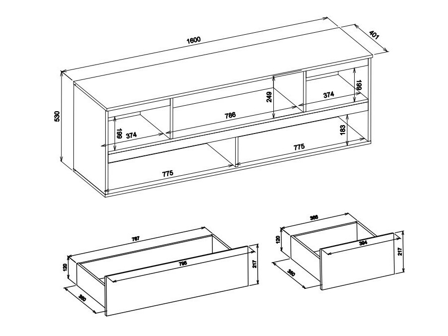 TV-omarica Findlay R108 (Zlati hrast)