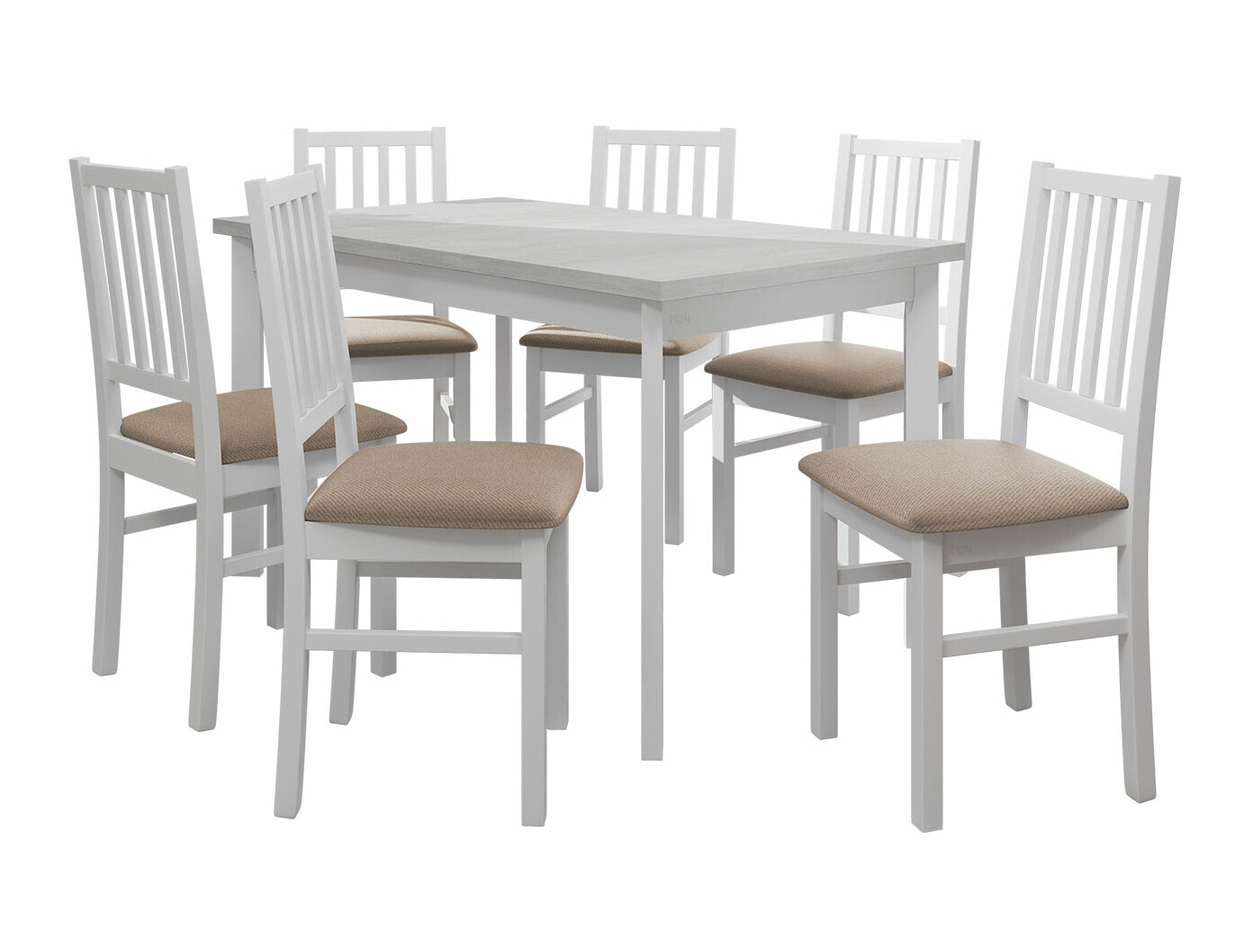 Jedilniški komplet Victorville 264 (Bela)