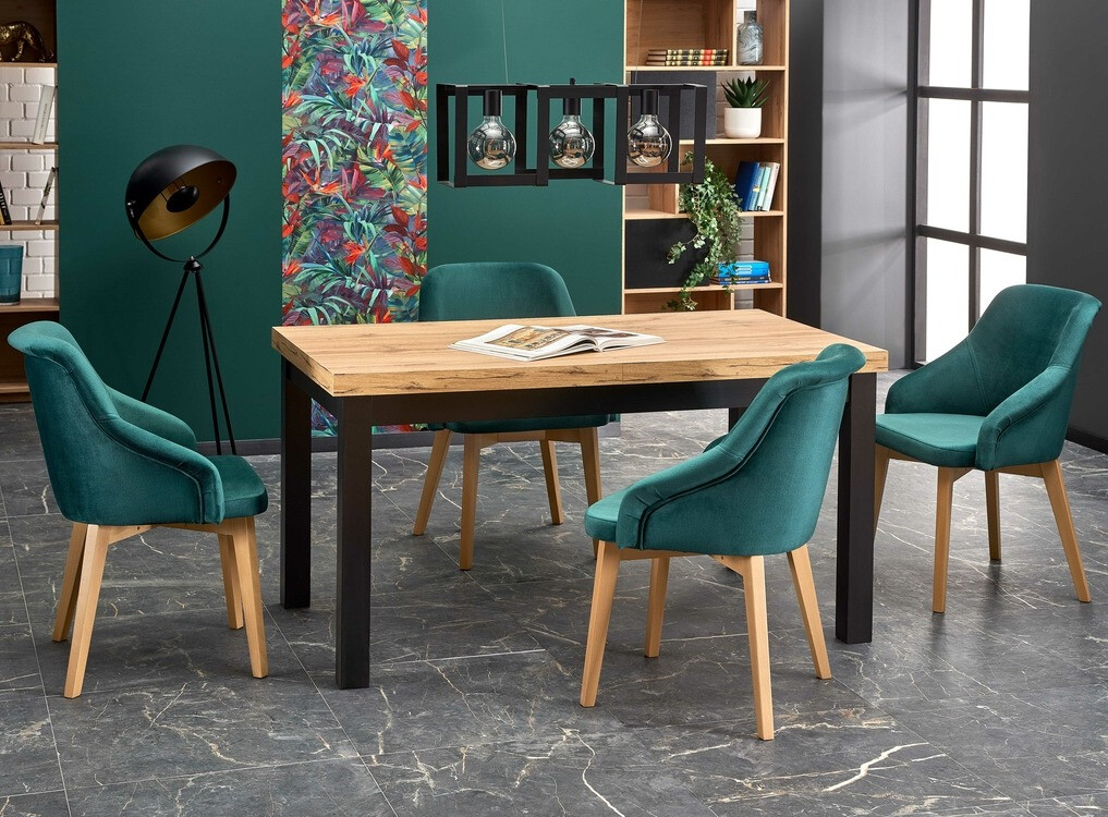 Miza Houston 559 (Craft hrast + Črna)