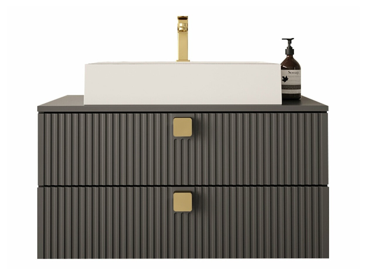 Viseča kopalniška omarica za umivalnik Orlvera 102 (Siva)