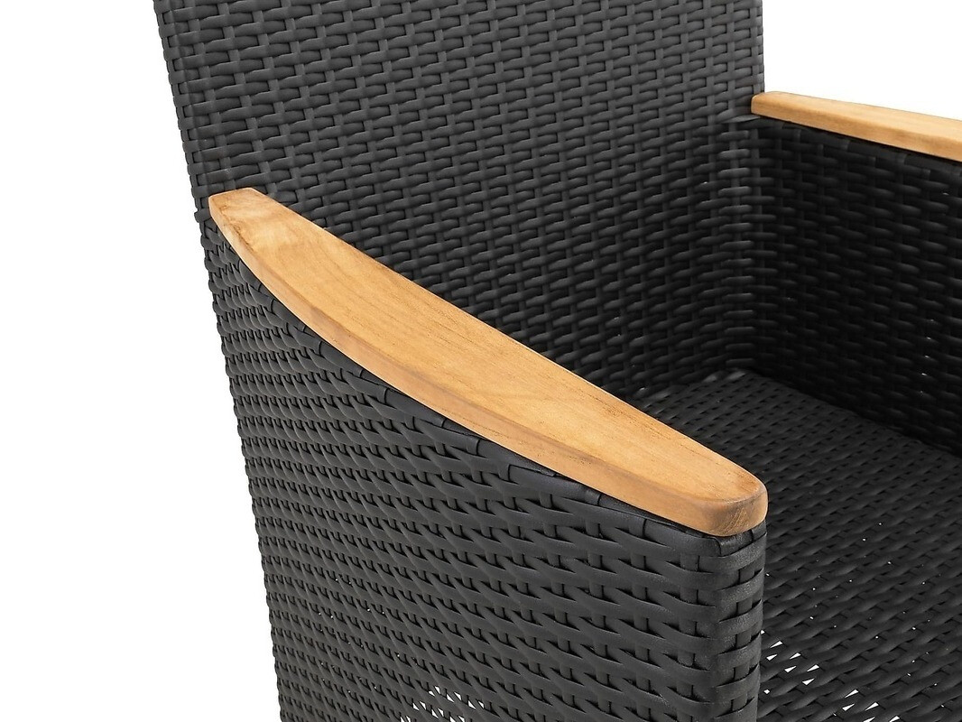 Komplet mize in stolov Comfort Garden 1443 (Črna)