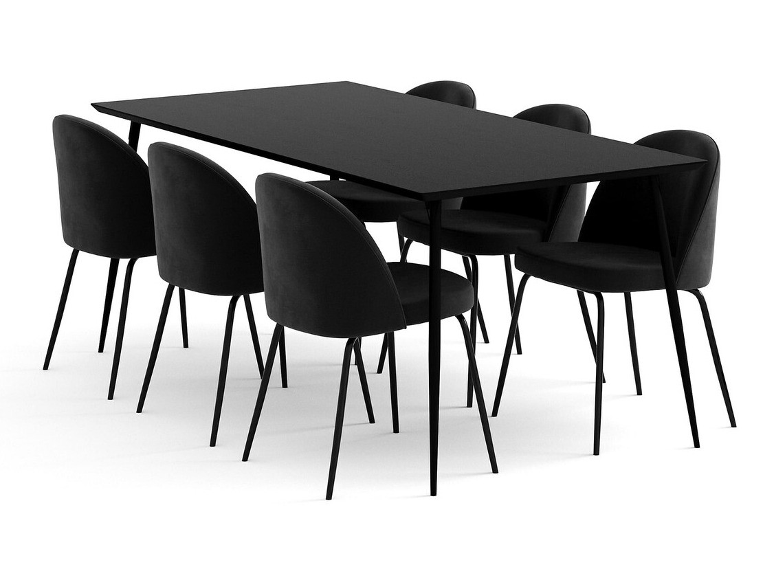 Jedilniški komplet Chicago 1881 (Črna)