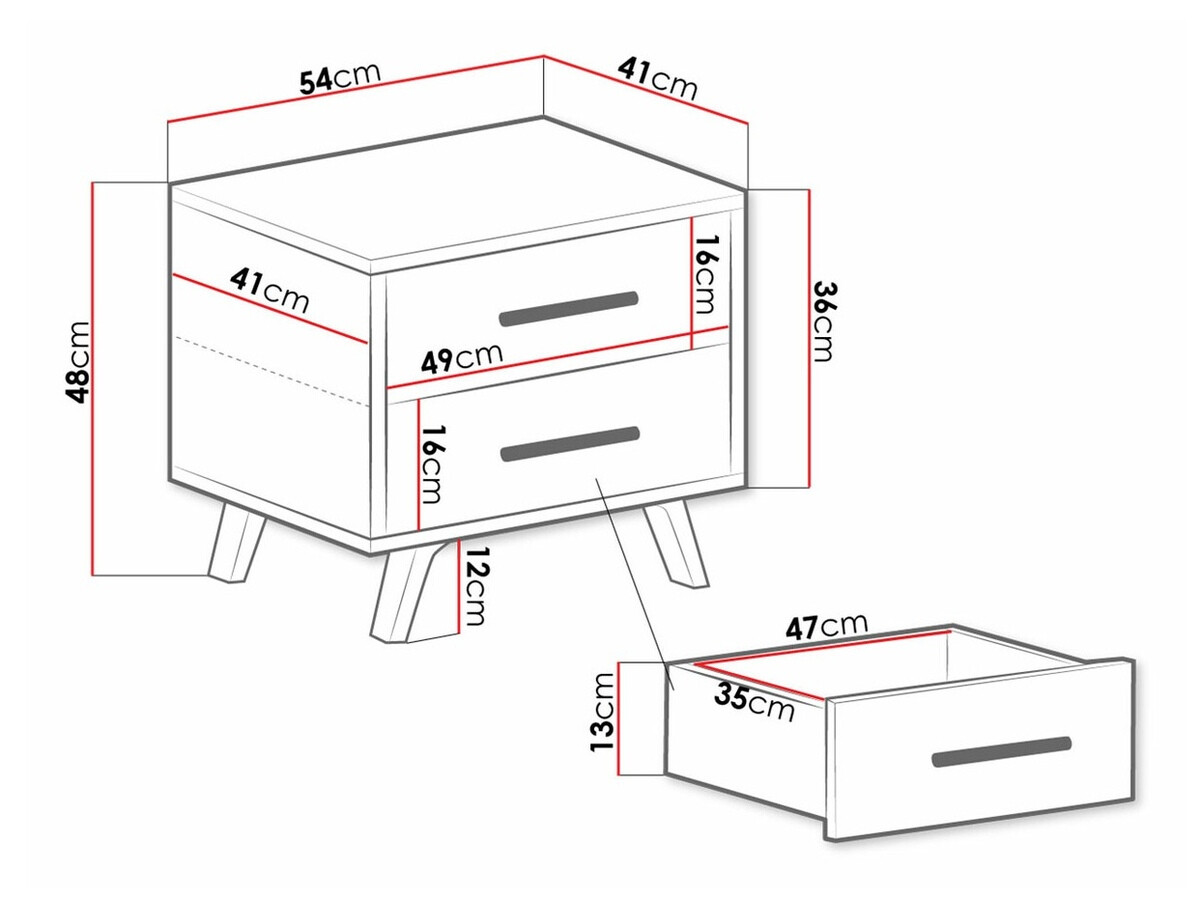 Nočna omarica Delbalo 104 (Zelena + Zlata)