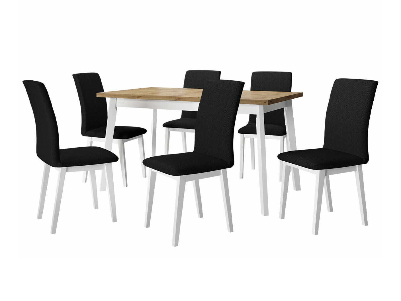 Jedilniški komplet Victorville 285 (Artisan hrast + Bela)